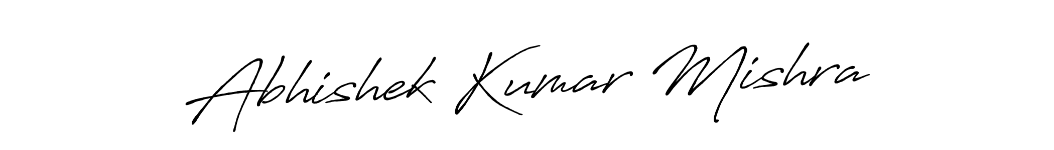 Antro_Vectra_Bolder is a professional signature style that is perfect for those who want to add a touch of class to their signature. It is also a great choice for those who want to make their signature more unique. Get Abhishek Kumar Mishra name to fancy signature for free. Abhishek Kumar Mishra signature style 7 images and pictures png