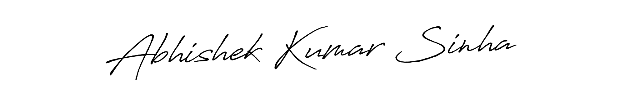 Abhishek Kumar Sinha stylish signature style. Best Handwritten Sign (Antro_Vectra_Bolder) for my name. Handwritten Signature Collection Ideas for my name Abhishek Kumar Sinha. Abhishek Kumar Sinha signature style 7 images and pictures png