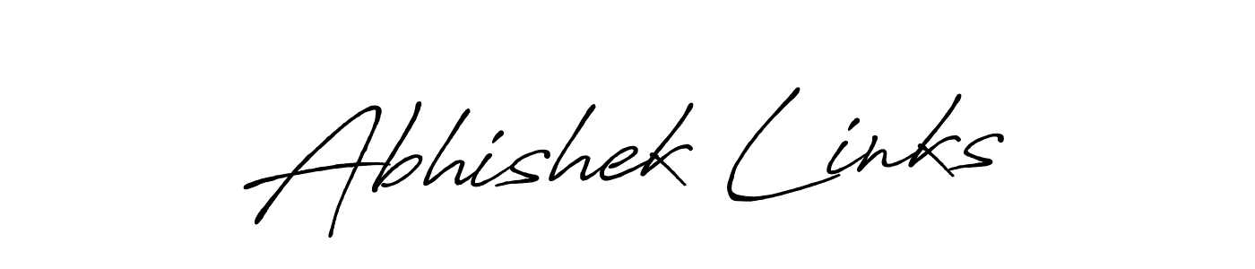 Create a beautiful signature design for name Abhishek Links. With this signature (Antro_Vectra_Bolder) fonts, you can make a handwritten signature for free. Abhishek Links signature style 7 images and pictures png