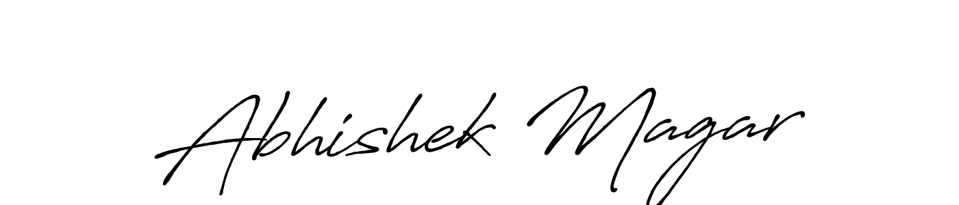 You should practise on your own different ways (Antro_Vectra_Bolder) to write your name (Abhishek Magar) in signature. don't let someone else do it for you. Abhishek Magar signature style 7 images and pictures png