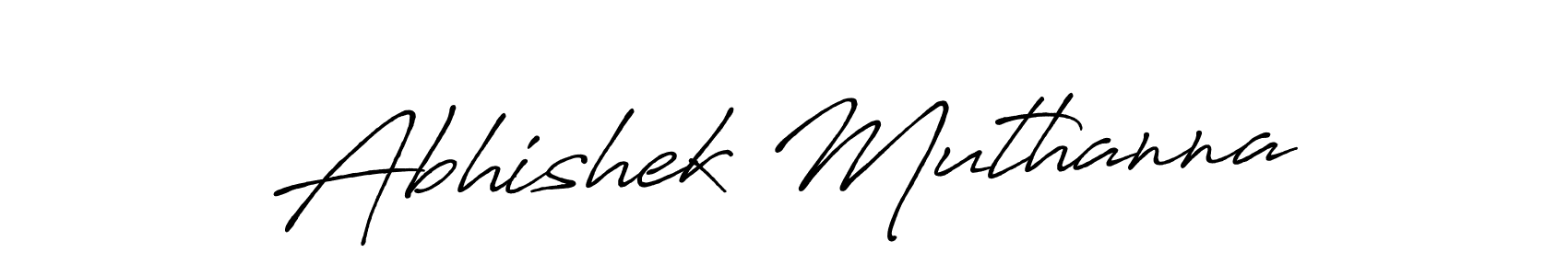 Create a beautiful signature design for name Abhishek Muthanna. With this signature (Antro_Vectra_Bolder) fonts, you can make a handwritten signature for free. Abhishek Muthanna signature style 7 images and pictures png