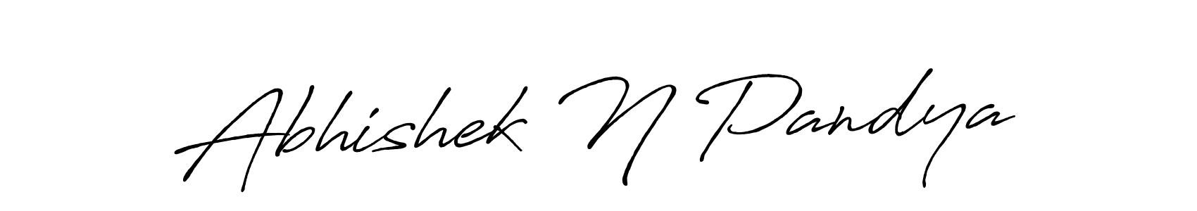 Use a signature maker to create a handwritten signature online. With this signature software, you can design (Antro_Vectra_Bolder) your own signature for name Abhishek N Pandya. Abhishek N Pandya signature style 7 images and pictures png