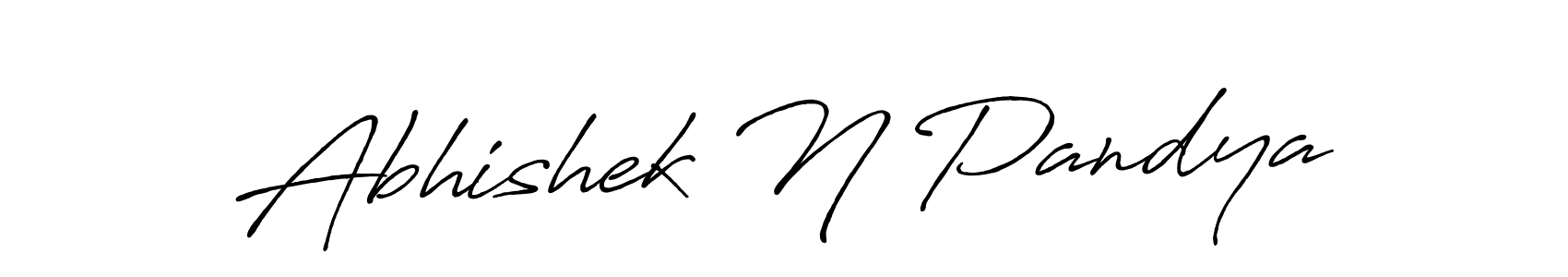 Use a signature maker to create a handwritten signature online. With this signature software, you can design (Antro_Vectra_Bolder) your own signature for name Abhishek N Pandya. Abhishek N Pandya signature style 7 images and pictures png