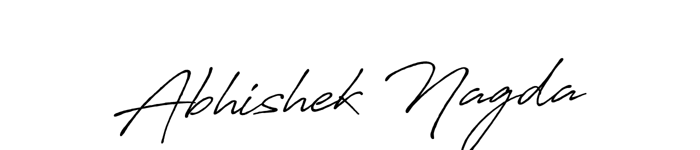 Use a signature maker to create a handwritten signature online. With this signature software, you can design (Antro_Vectra_Bolder) your own signature for name Abhishek Nagda. Abhishek Nagda signature style 7 images and pictures png