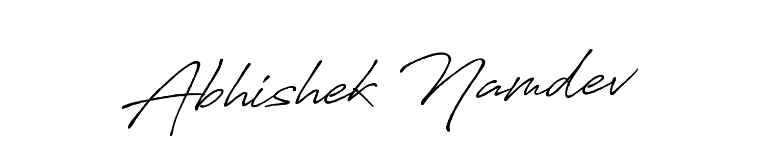 Antro_Vectra_Bolder is a professional signature style that is perfect for those who want to add a touch of class to their signature. It is also a great choice for those who want to make their signature more unique. Get Abhishek Namdev name to fancy signature for free. Abhishek Namdev signature style 7 images and pictures png