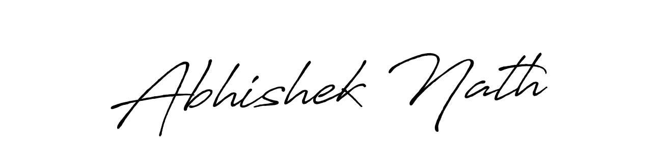 Design your own signature with our free online signature maker. With this signature software, you can create a handwritten (Antro_Vectra_Bolder) signature for name Abhishek Nath. Abhishek Nath signature style 7 images and pictures png
