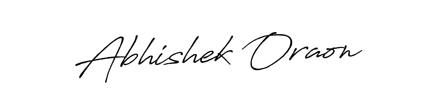 Also we have Abhishek Oraon name is the best signature style. Create professional handwritten signature collection using Antro_Vectra_Bolder autograph style. Abhishek Oraon signature style 7 images and pictures png