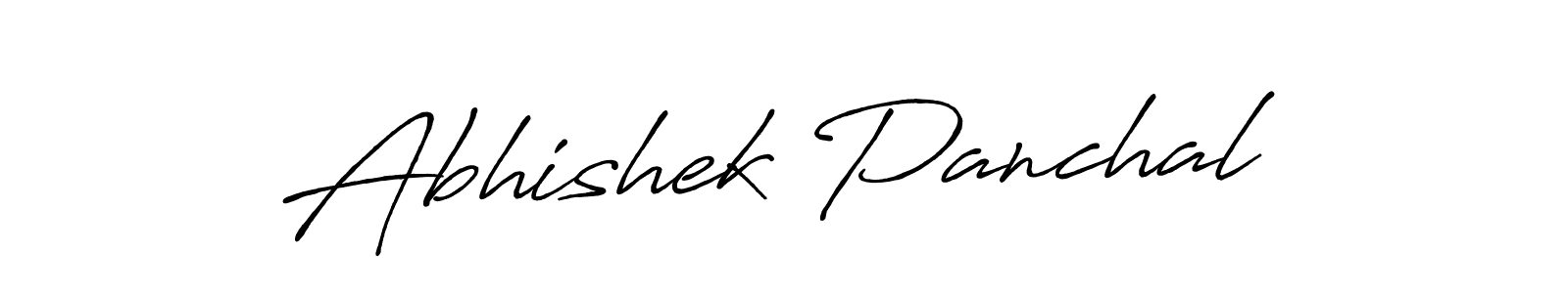 Abhishek Panchal stylish signature style. Best Handwritten Sign (Antro_Vectra_Bolder) for my name. Handwritten Signature Collection Ideas for my name Abhishek Panchal. Abhishek Panchal signature style 7 images and pictures png