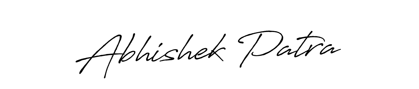 Create a beautiful signature design for name Abhishek Patra. With this signature (Antro_Vectra_Bolder) fonts, you can make a handwritten signature for free. Abhishek Patra signature style 7 images and pictures png