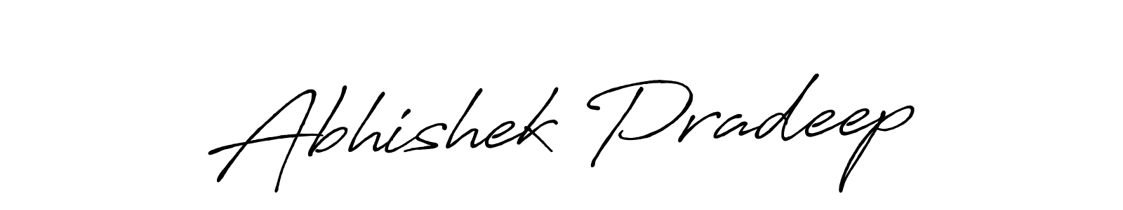 How to make Abhishek Pradeep signature? Antro_Vectra_Bolder is a professional autograph style. Create handwritten signature for Abhishek Pradeep name. Abhishek Pradeep signature style 7 images and pictures png