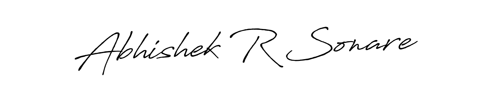 Abhishek R Sonare stylish signature style. Best Handwritten Sign (Antro_Vectra_Bolder) for my name. Handwritten Signature Collection Ideas for my name Abhishek R Sonare. Abhishek R Sonare signature style 7 images and pictures png