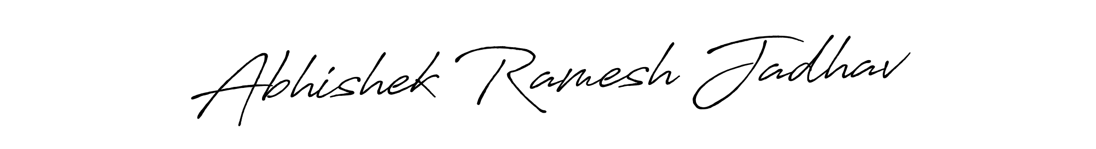 Make a beautiful signature design for name Abhishek Ramesh Jadhav. With this signature (Antro_Vectra_Bolder) style, you can create a handwritten signature for free. Abhishek Ramesh Jadhav signature style 7 images and pictures png