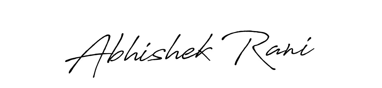 It looks lik you need a new signature style for name Abhishek Rani. Design unique handwritten (Antro_Vectra_Bolder) signature with our free signature maker in just a few clicks. Abhishek Rani signature style 7 images and pictures png
