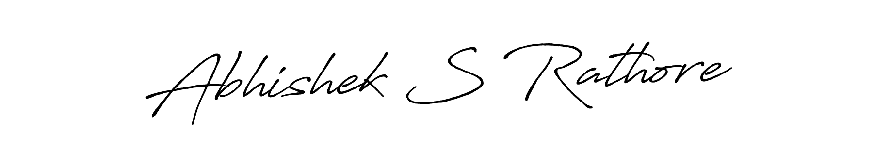 Design your own signature with our free online signature maker. With this signature software, you can create a handwritten (Antro_Vectra_Bolder) signature for name Abhishek S Rathore. Abhishek S Rathore signature style 7 images and pictures png