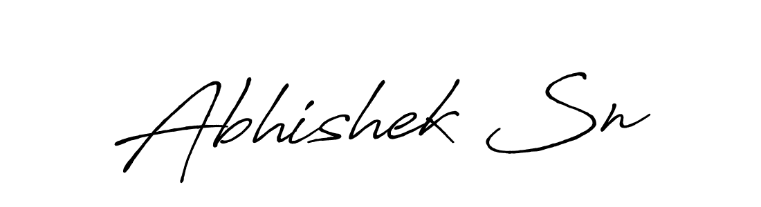 Antro_Vectra_Bolder is a professional signature style that is perfect for those who want to add a touch of class to their signature. It is also a great choice for those who want to make their signature more unique. Get Abhishek Sn name to fancy signature for free. Abhishek Sn signature style 7 images and pictures png
