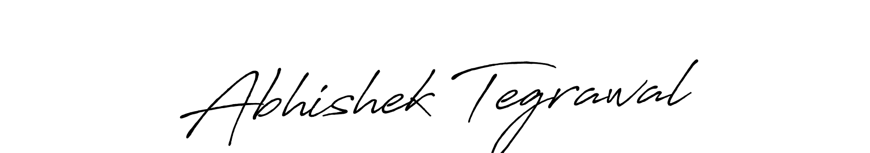 This is the best signature style for the Abhishek Tegrawal name. Also you like these signature font (Antro_Vectra_Bolder). Mix name signature. Abhishek Tegrawal signature style 7 images and pictures png