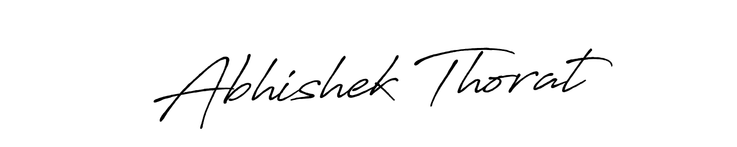 Design your own signature with our free online signature maker. With this signature software, you can create a handwritten (Antro_Vectra_Bolder) signature for name Abhishek Thorat. Abhishek Thorat signature style 7 images and pictures png
