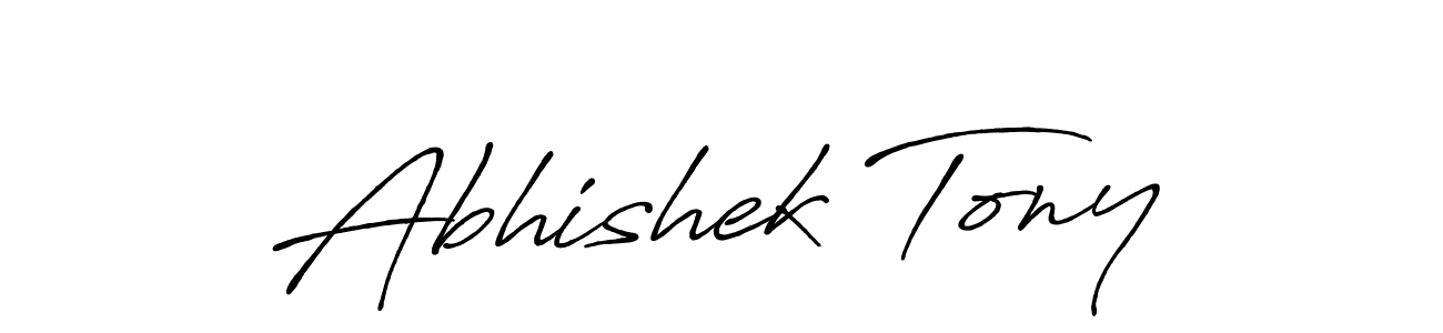 Also we have Abhishek Tony name is the best signature style. Create professional handwritten signature collection using Antro_Vectra_Bolder autograph style. Abhishek Tony signature style 7 images and pictures png