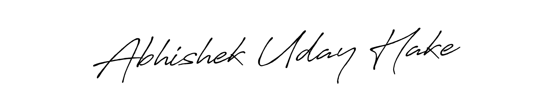 Antro_Vectra_Bolder is a professional signature style that is perfect for those who want to add a touch of class to their signature. It is also a great choice for those who want to make their signature more unique. Get Abhishek Uday Hake name to fancy signature for free. Abhishek Uday Hake signature style 7 images and pictures png