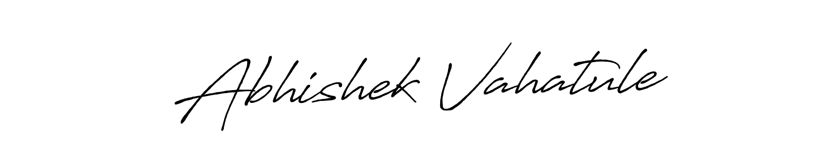 Design your own signature with our free online signature maker. With this signature software, you can create a handwritten (Antro_Vectra_Bolder) signature for name Abhishek Vahatule. Abhishek Vahatule signature style 7 images and pictures png