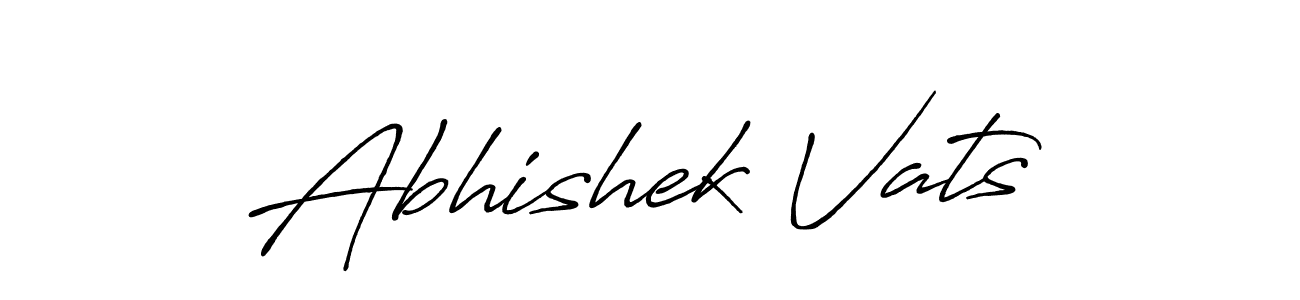 Also we have Abhishek Vats name is the best signature style. Create professional handwritten signature collection using Antro_Vectra_Bolder autograph style. Abhishek Vats signature style 7 images and pictures png