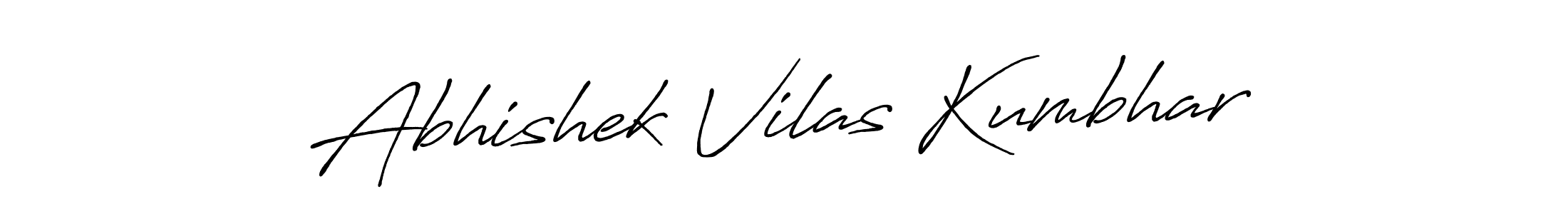 Antro_Vectra_Bolder is a professional signature style that is perfect for those who want to add a touch of class to their signature. It is also a great choice for those who want to make their signature more unique. Get Abhishek Vilas Kumbhar name to fancy signature for free. Abhishek Vilas Kumbhar signature style 7 images and pictures png