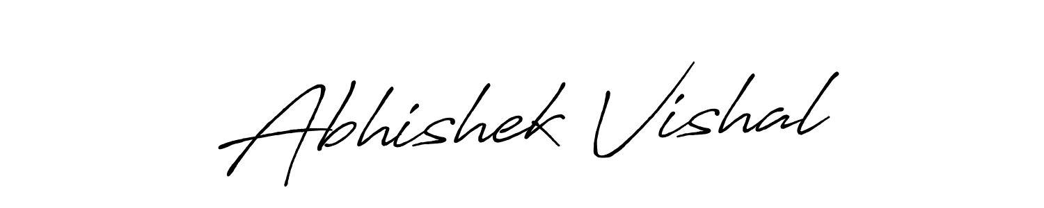It looks lik you need a new signature style for name Abhishek Vishal. Design unique handwritten (Antro_Vectra_Bolder) signature with our free signature maker in just a few clicks. Abhishek Vishal signature style 7 images and pictures png