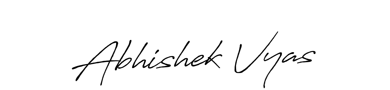 Also we have Abhishek Vyas name is the best signature style. Create professional handwritten signature collection using Antro_Vectra_Bolder autograph style. Abhishek Vyas signature style 7 images and pictures png