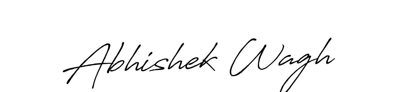 Abhishek Wagh stylish signature style. Best Handwritten Sign (Antro_Vectra_Bolder) for my name. Handwritten Signature Collection Ideas for my name Abhishek Wagh. Abhishek Wagh signature style 7 images and pictures png