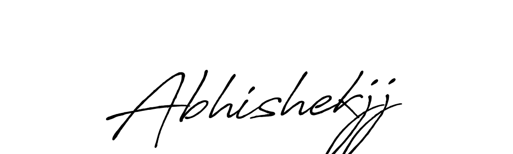 Design your own signature with our free online signature maker. With this signature software, you can create a handwritten (Antro_Vectra_Bolder) signature for name Abhishekjj. Abhishekjj signature style 7 images and pictures png
