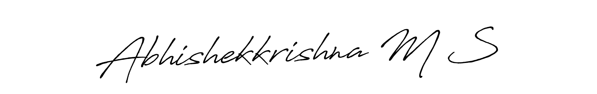 if you are searching for the best signature style for your name Abhishekkrishna M S. so please give up your signature search. here we have designed multiple signature styles  using Antro_Vectra_Bolder. Abhishekkrishna M S signature style 7 images and pictures png