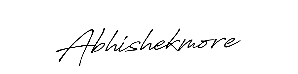 The best way (Antro_Vectra_Bolder) to make a short signature is to pick only two or three words in your name. The name Abhishekmore include a total of six letters. For converting this name. Abhishekmore signature style 7 images and pictures png