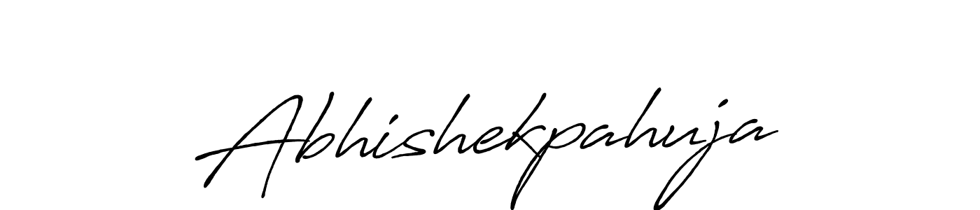 You should practise on your own different ways (Antro_Vectra_Bolder) to write your name (Abhishekpahuja) in signature. don't let someone else do it for you. Abhishekpahuja signature style 7 images and pictures png