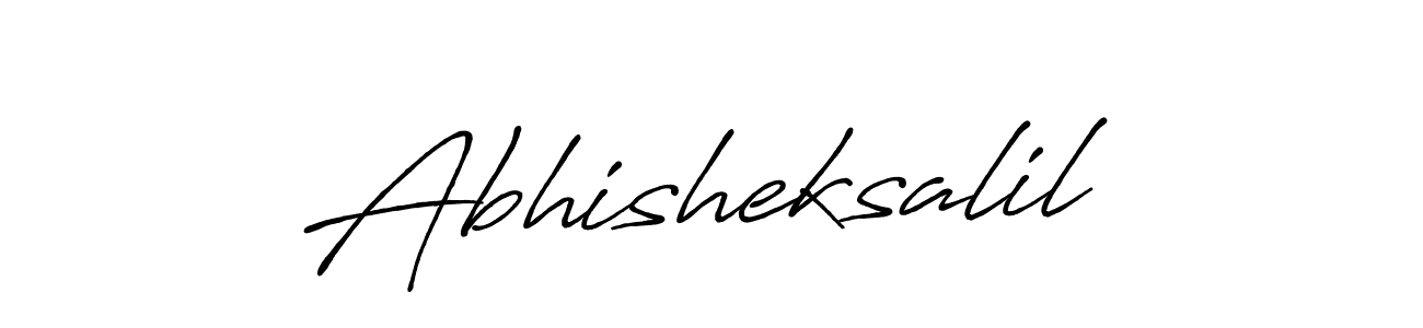 Create a beautiful signature design for name Abhisheksalil. With this signature (Antro_Vectra_Bolder) fonts, you can make a handwritten signature for free. Abhisheksalil signature style 7 images and pictures png