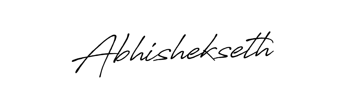 Create a beautiful signature design for name Abhishekseth. With this signature (Antro_Vectra_Bolder) fonts, you can make a handwritten signature for free. Abhishekseth signature style 7 images and pictures png