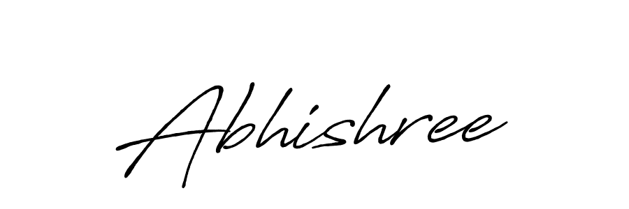 Abhishree stylish signature style. Best Handwritten Sign (Antro_Vectra_Bolder) for my name. Handwritten Signature Collection Ideas for my name Abhishree. Abhishree signature style 7 images and pictures png