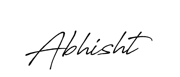 Also we have Abhisht name is the best signature style. Create professional handwritten signature collection using Antro_Vectra_Bolder autograph style. Abhisht signature style 7 images and pictures png