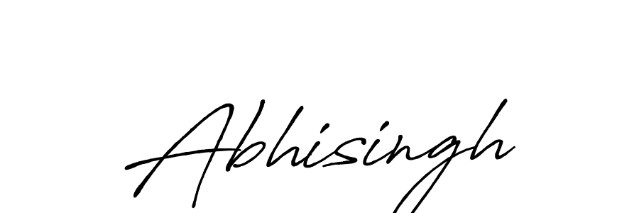 It looks lik you need a new signature style for name Abhisingh. Design unique handwritten (Antro_Vectra_Bolder) signature with our free signature maker in just a few clicks. Abhisingh signature style 7 images and pictures png