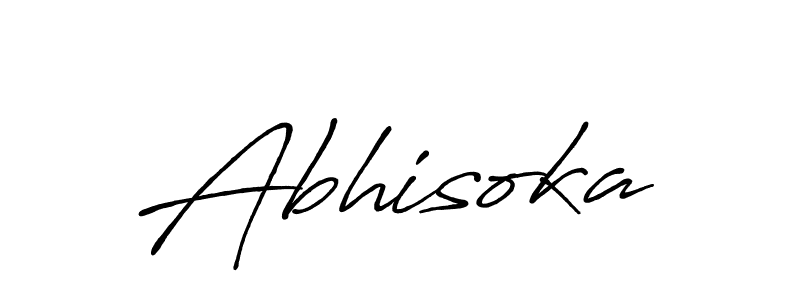 Use a signature maker to create a handwritten signature online. With this signature software, you can design (Antro_Vectra_Bolder) your own signature for name Abhisoka. Abhisoka signature style 7 images and pictures png