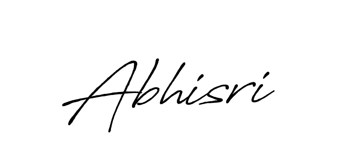 Use a signature maker to create a handwritten signature online. With this signature software, you can design (Antro_Vectra_Bolder) your own signature for name Abhisri. Abhisri signature style 7 images and pictures png