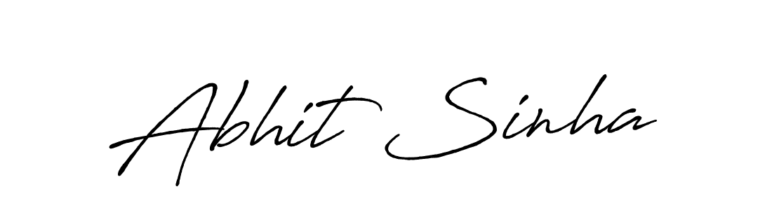 Abhit Sinha stylish signature style. Best Handwritten Sign (Antro_Vectra_Bolder) for my name. Handwritten Signature Collection Ideas for my name Abhit Sinha. Abhit Sinha signature style 7 images and pictures png