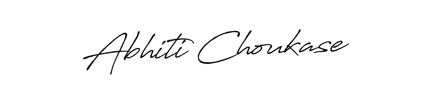 How to make Abhiti Choukase signature? Antro_Vectra_Bolder is a professional autograph style. Create handwritten signature for Abhiti Choukase name. Abhiti Choukase signature style 7 images and pictures png