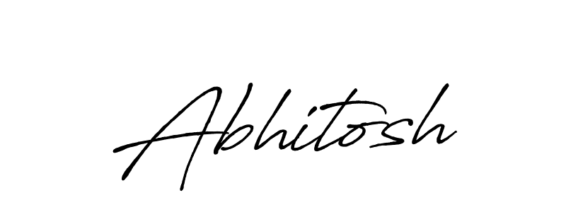How to make Abhitosh signature? Antro_Vectra_Bolder is a professional autograph style. Create handwritten signature for Abhitosh name. Abhitosh signature style 7 images and pictures png