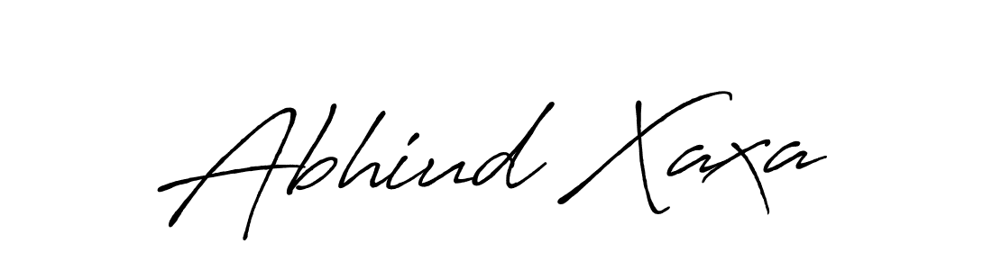 Design your own signature with our free online signature maker. With this signature software, you can create a handwritten (Antro_Vectra_Bolder) signature for name Abhiud Xaxa. Abhiud Xaxa signature style 7 images and pictures png