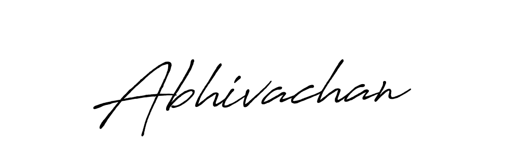 How to make Abhivachan name signature. Use Antro_Vectra_Bolder style for creating short signs online. This is the latest handwritten sign. Abhivachan signature style 7 images and pictures png