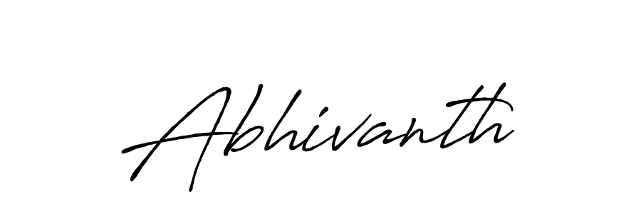 Abhivanth stylish signature style. Best Handwritten Sign (Antro_Vectra_Bolder) for my name. Handwritten Signature Collection Ideas for my name Abhivanth. Abhivanth signature style 7 images and pictures png