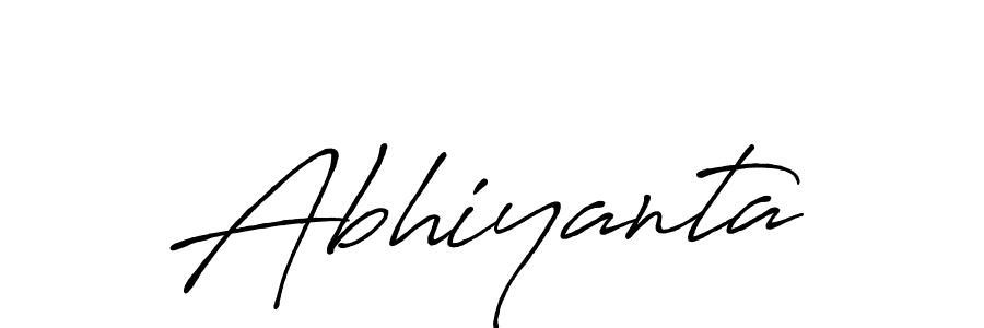 Create a beautiful signature design for name Abhiyanta. With this signature (Antro_Vectra_Bolder) fonts, you can make a handwritten signature for free. Abhiyanta signature style 7 images and pictures png