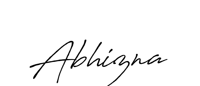 Create a beautiful signature design for name Abhizna. With this signature (Antro_Vectra_Bolder) fonts, you can make a handwritten signature for free. Abhizna signature style 7 images and pictures png