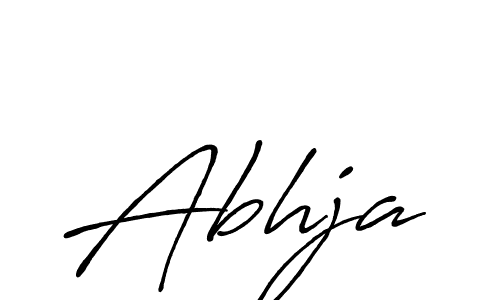 Make a beautiful signature design for name Abhja. With this signature (Antro_Vectra_Bolder) style, you can create a handwritten signature for free. Abhja signature style 7 images and pictures png