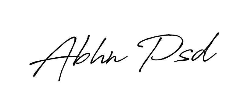 Design your own signature with our free online signature maker. With this signature software, you can create a handwritten (Antro_Vectra_Bolder) signature for name Abhn Psd. Abhn Psd signature style 7 images and pictures png